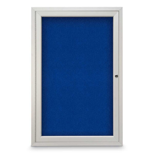 Sliding Door Indoor Enclosed Corkboard, 7